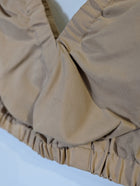 Glassons V-Neck Ruched Crop Top Tan - Image 3