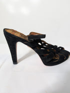 Alaïa Strappy Stiletto Sandals Black Suede Size 38 - Image 12