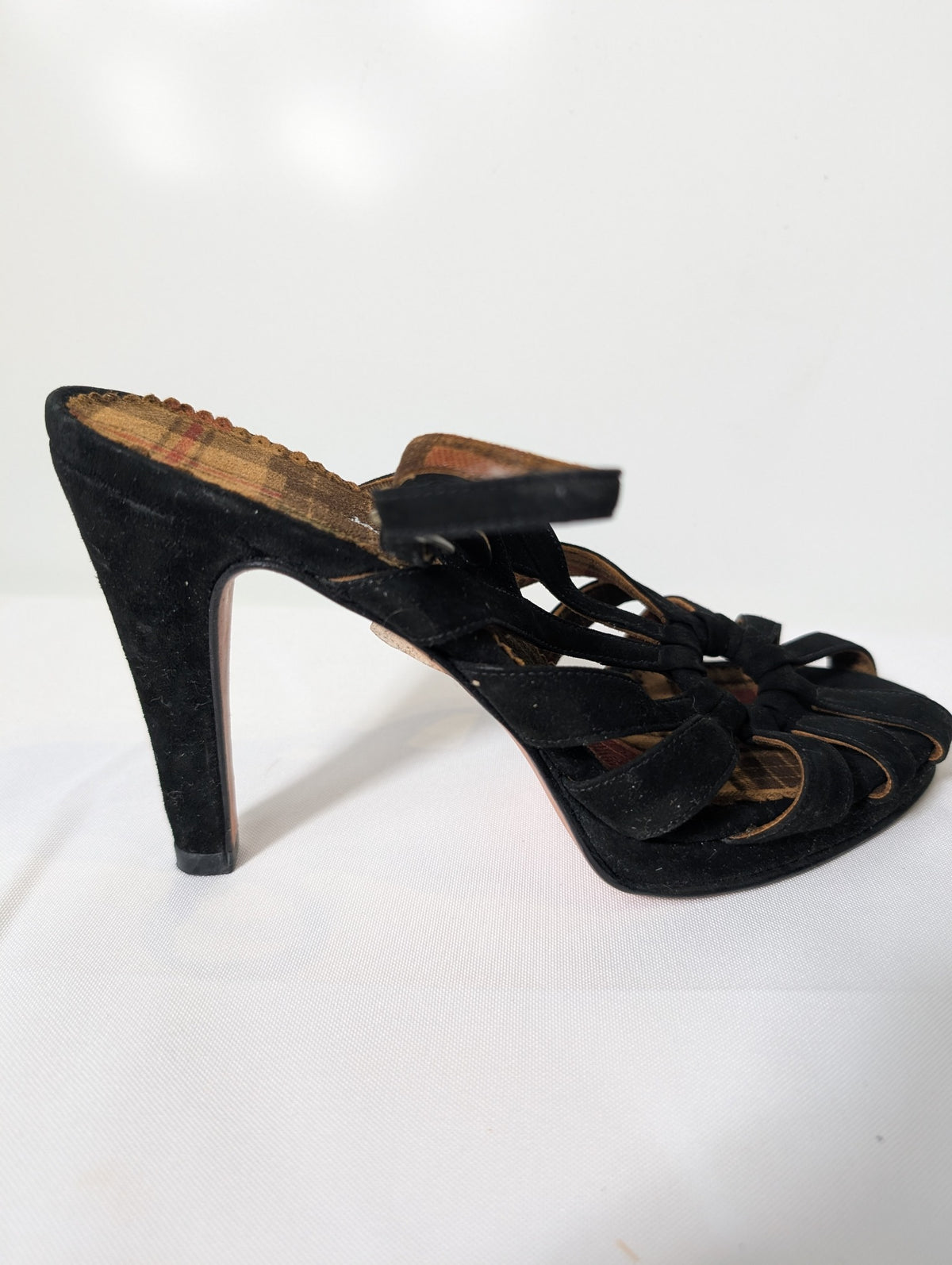 Alaïa Strappy Stiletto Sandals Black Suede Size 38 - Image 12
