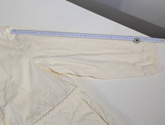 Zara Women's Drawstring Long Coat - Cream Size M - Image 6