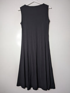 Paula Ryan Sleeveless Pleated Dress Black Size M - Image 5