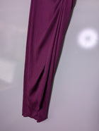 Monday Swimwear Ribbed Knot-Front Midi Skirt Burgundy M/L - Image 3