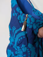 Ginger & Smart Floral Ruched Midi Dress Blue Size 4 - Image 5