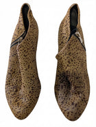 Diana Ferrari Leopard Print Calf Hair Ankle Boots Women's Size 9.5 - Image 1