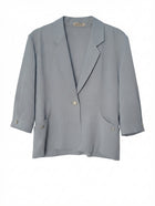 Jadeite Vintage Blazer Light Blue 3/4 Sleeve Size 15 - Image 1