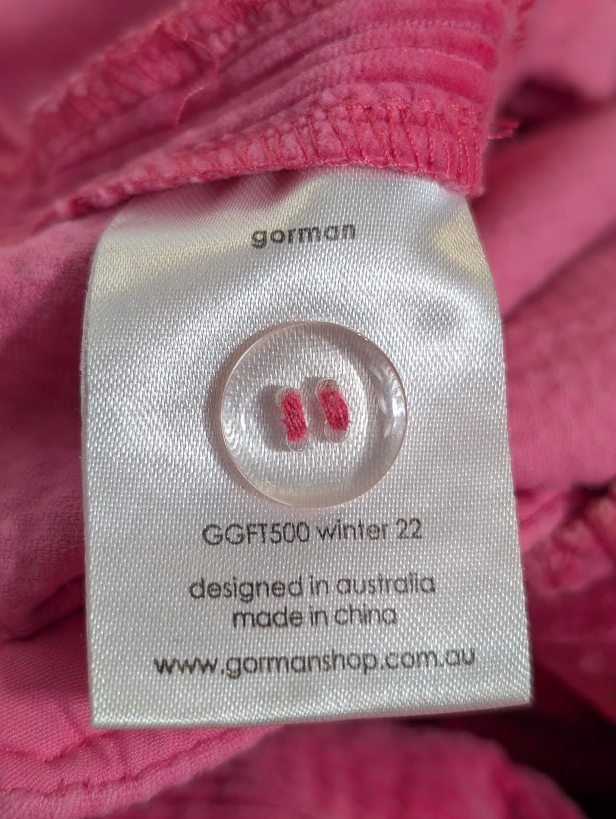 Gorman Pink Corduroy Pants - Women's Size 10 - Image 8