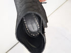 Givenchy Snakeskin Embossed Studded Peep Toe Ankle Boots Black - Image 6