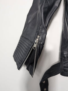 Splice Boutique Leather Biker Jacket Black Size 6 - Image 4