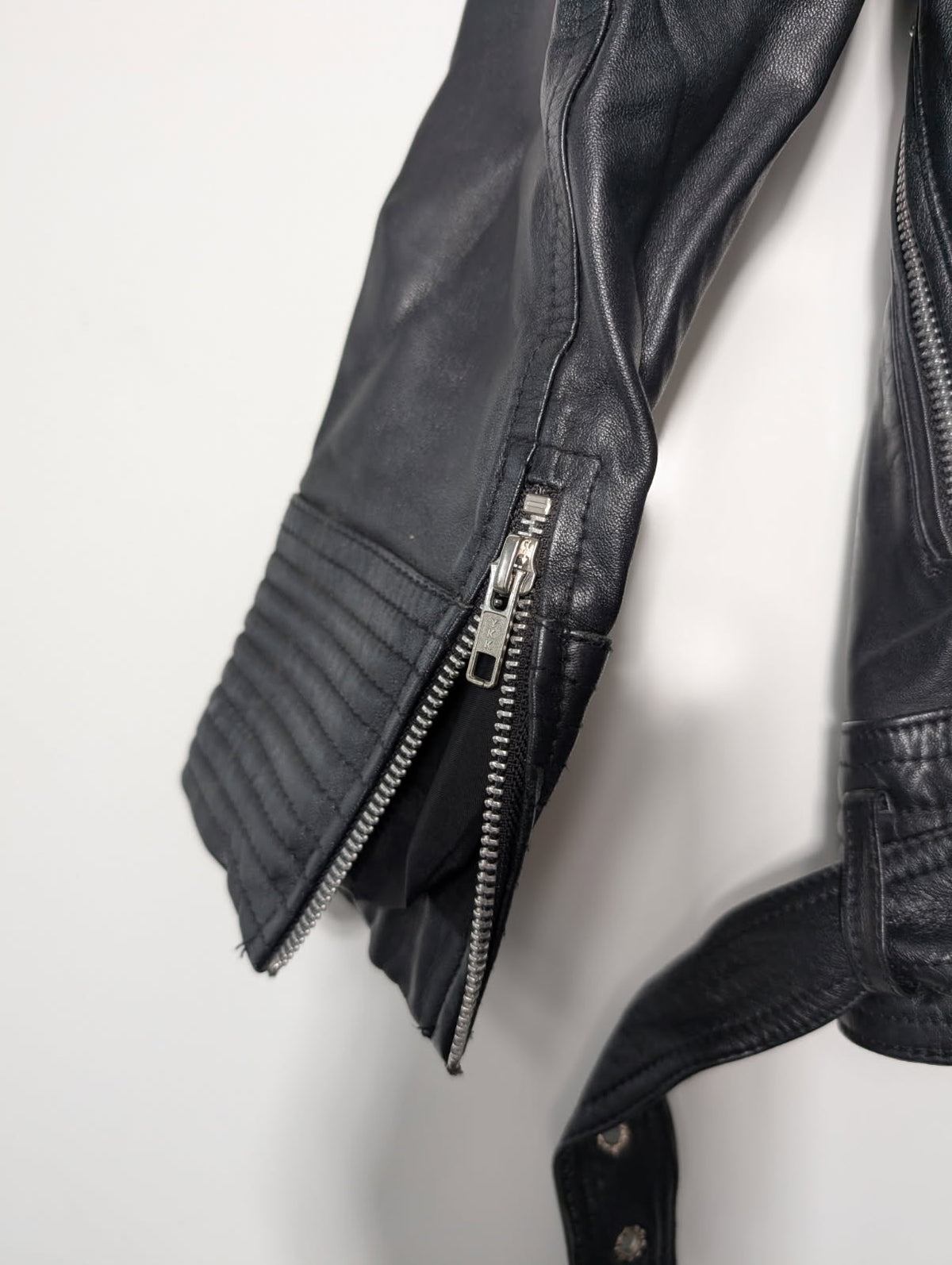 Splice Boutique Leather Biker Jacket Black Size 6 - Image 4