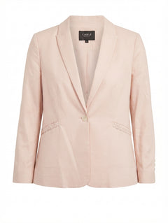 Cable Melbourne Women's Blazer Pale Pink Braided Pocket Detail Size 14 - Image 1
