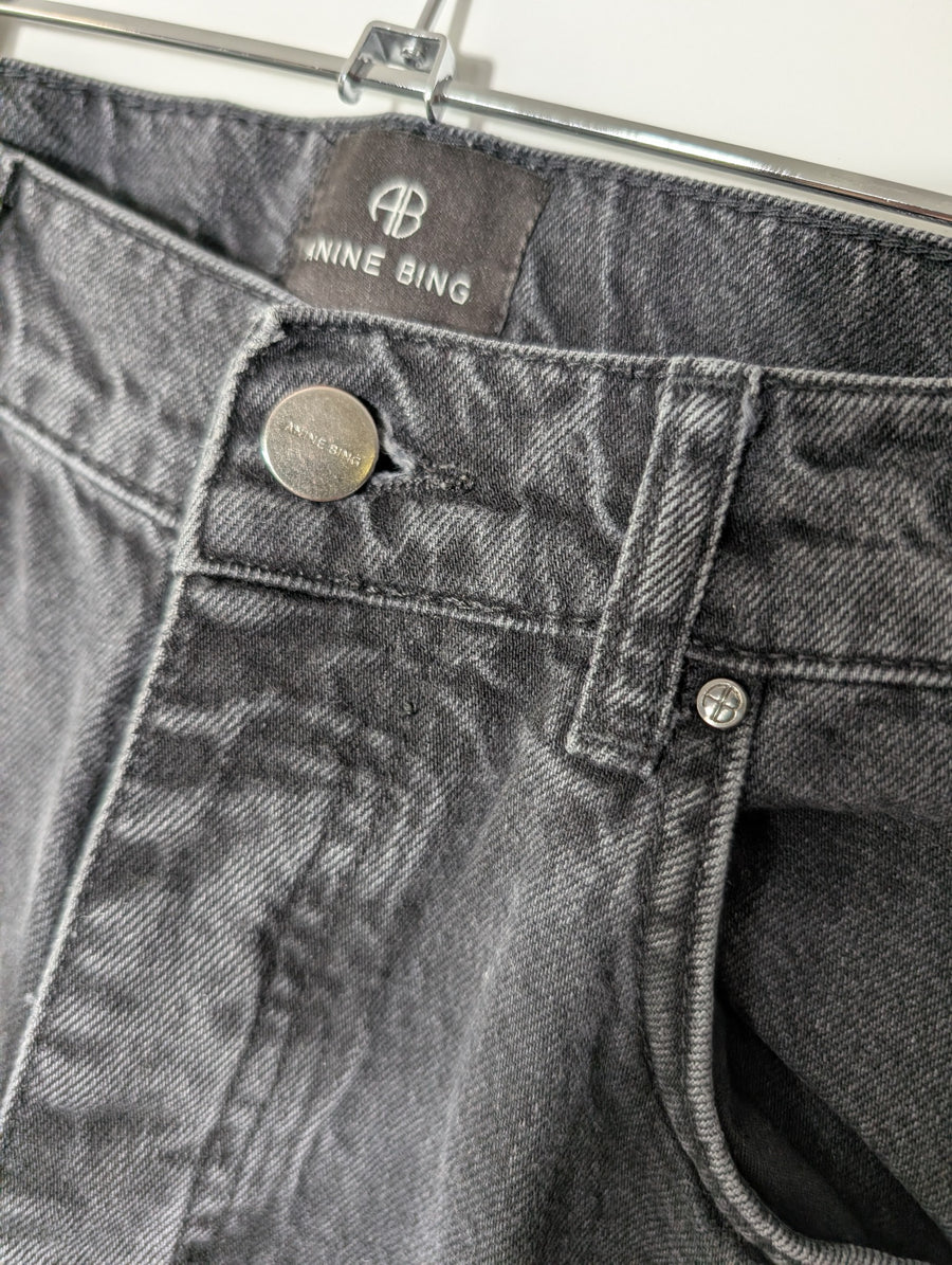 ANINE BING Tyler Jeans Washed Black Size 29 - Image 2
