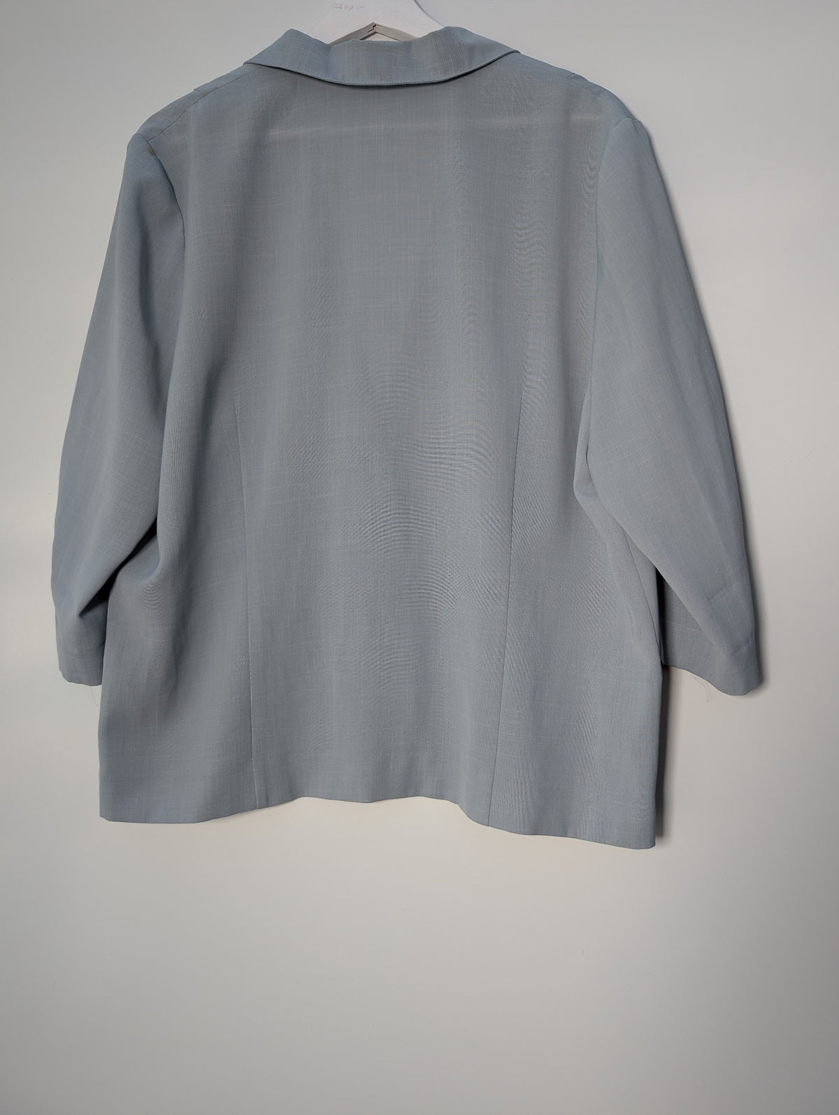 Jadeite Vintage Blazer Light Blue 3/4 Sleeve Size 15 - Image 3