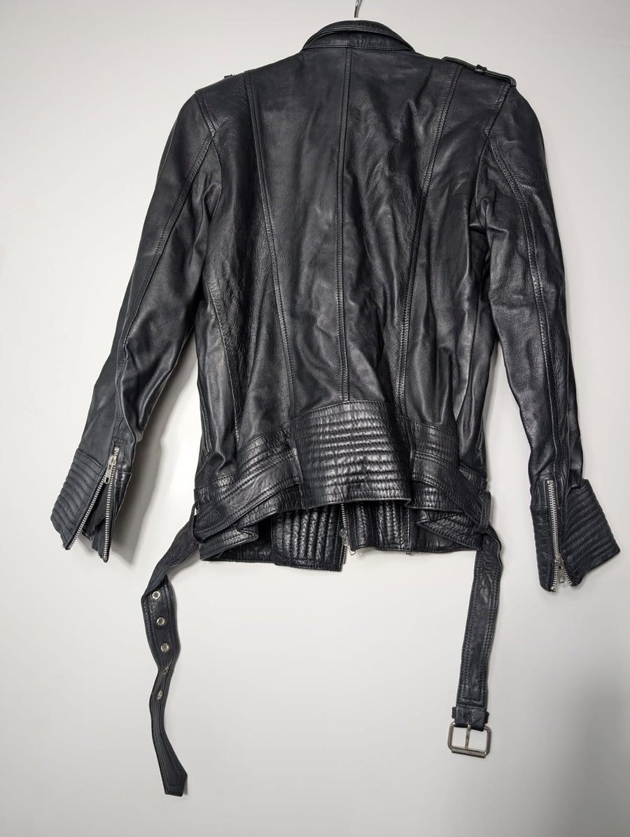 Splice Boutique Leather Biker Jacket Black Size 6 - Image 5