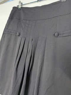 MAX&Co. Pleated Mini Skirt Black UK 12 - Image 2