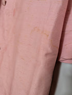 Lintern Vintage Silk Shantung Coat - Elegant Double-Breasted Pink Silhouette - Image 4