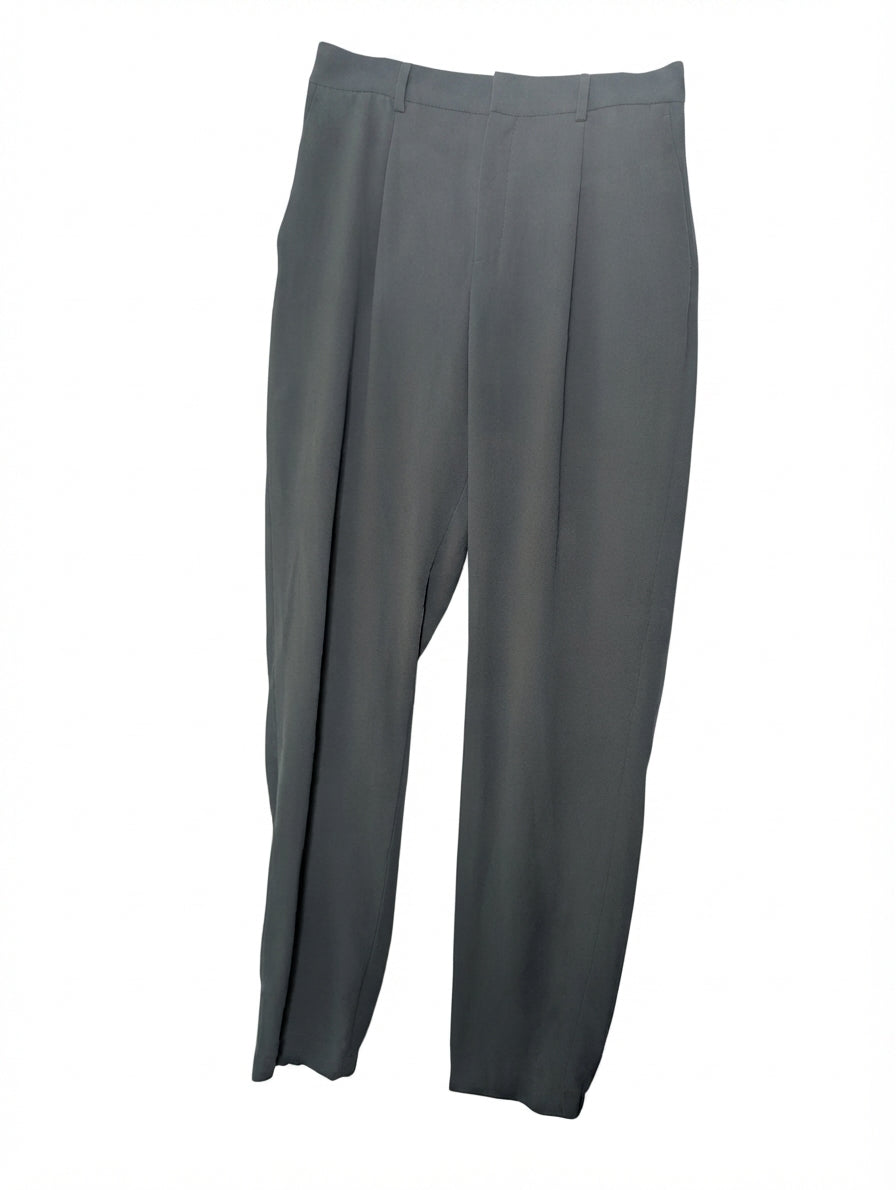 UNIQLO Pleated Trousers Grey Women's Size M - Image 1