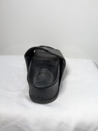Walnut Melbourne Kendall Platform Slides Black Leather Size 37 - Image 4