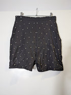 alice McCALL High-Waisted Pleated Shorts Black Rabbit Print AU 8 - Image 2