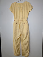 Arnhem Linen Button-Front Jumpsuit Yellow Size 8 - Image 5