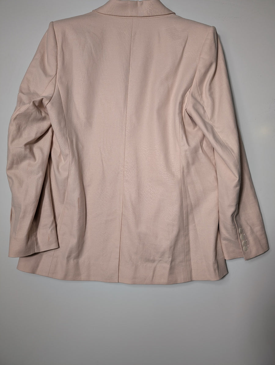 Cable Melbourne Women's Blazer Pale Pink Braided Pocket Detail Size 14 - Image 5