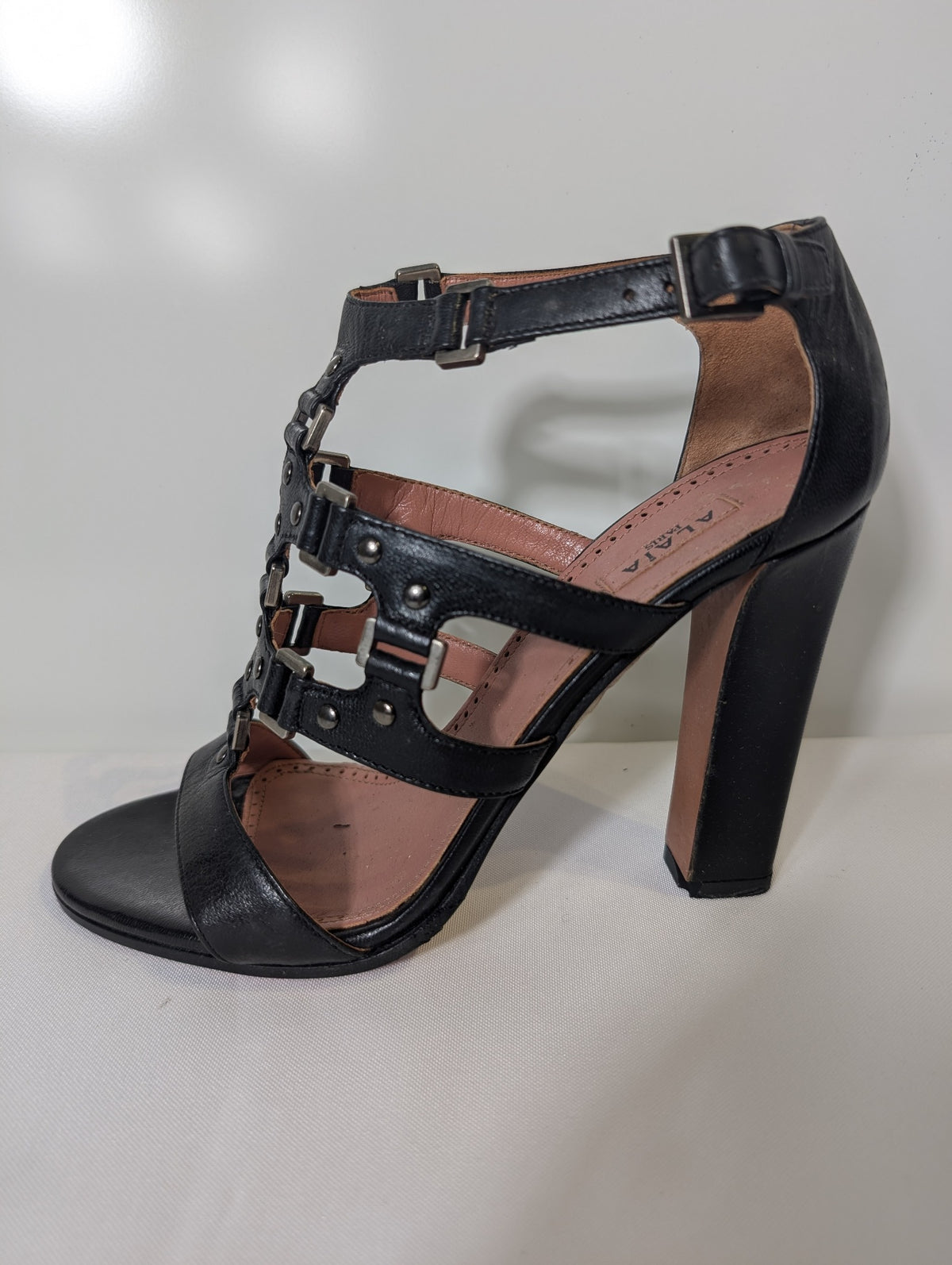 Alaïa Paris Studded Gladiator Heeled Sandals Black EU 38 - Image 2