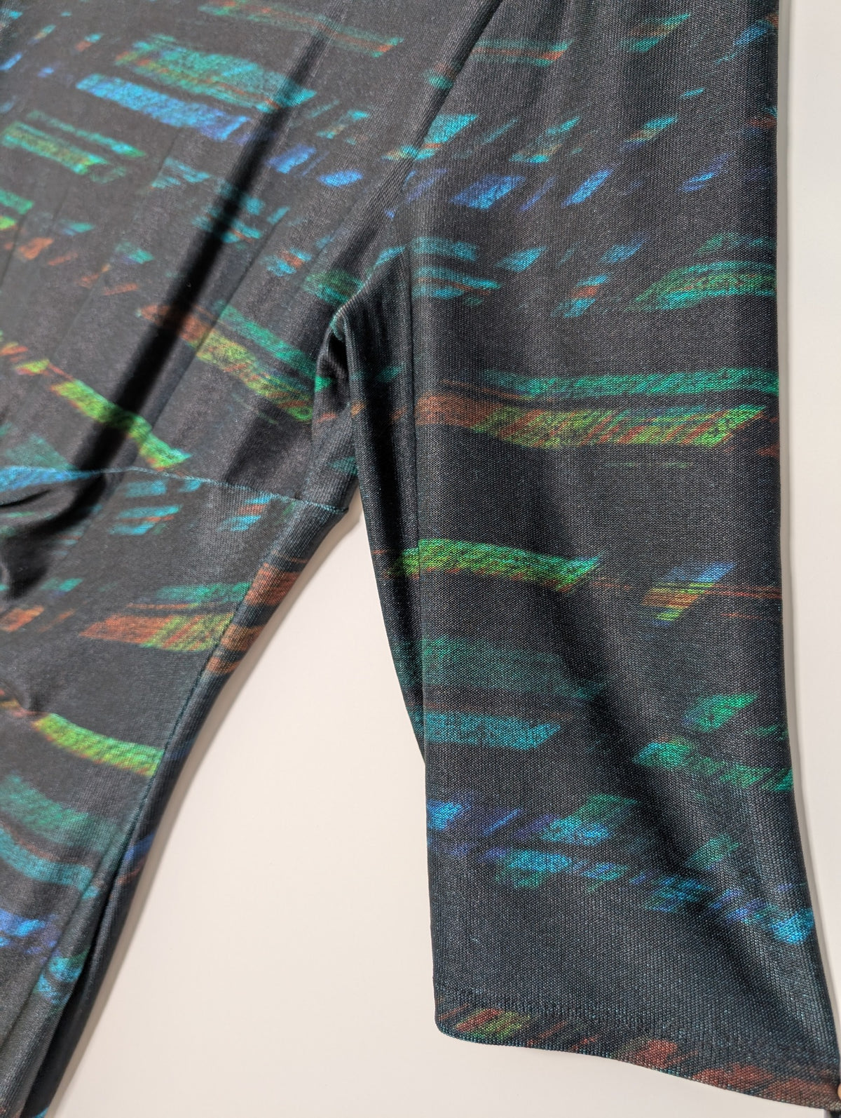Diana Ferrari Twist-Front Sheath Dress Black Abstract Print XXL - Image 3