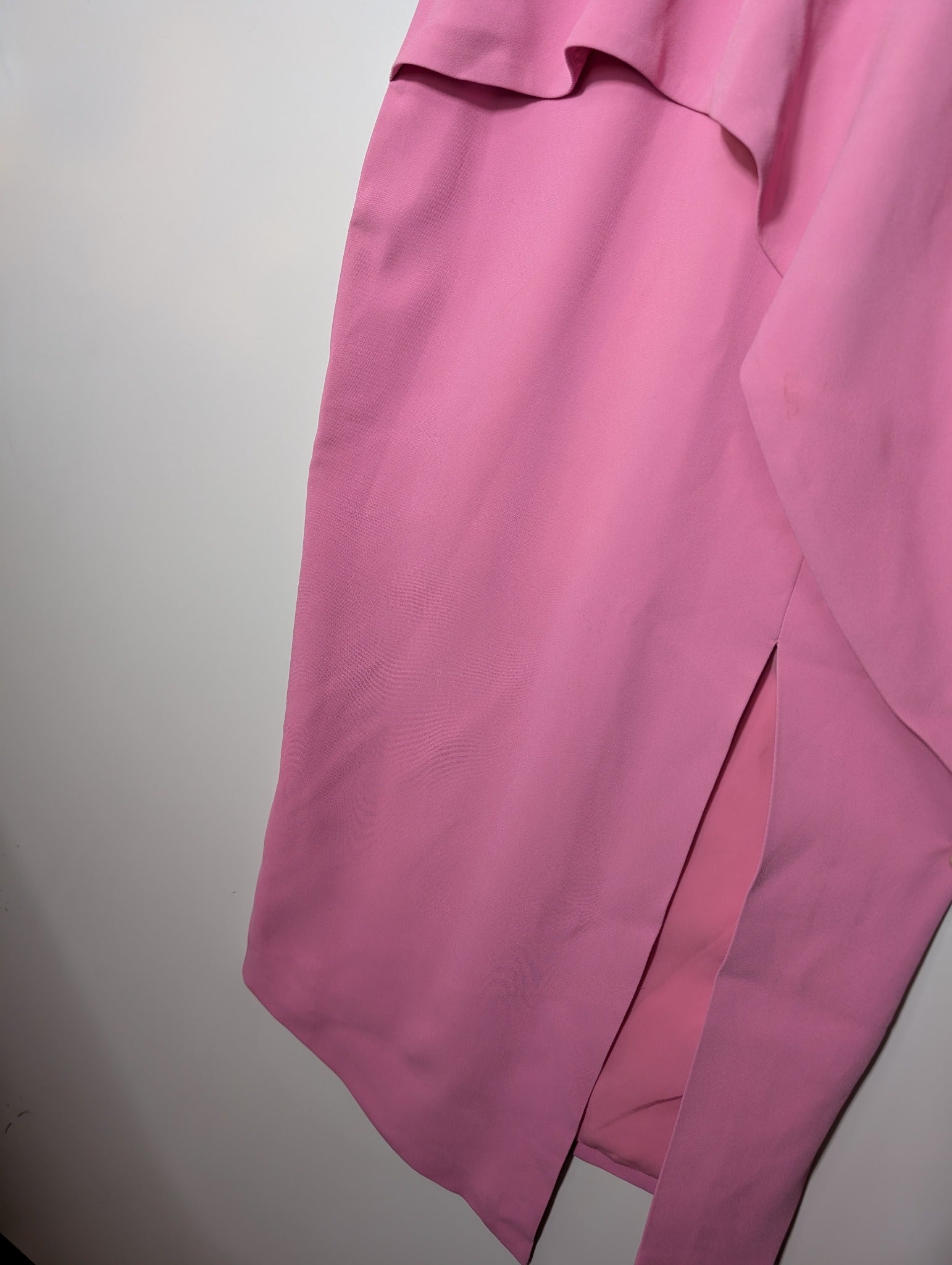 Ginger & Smart Peplum Midi Dress Pink Size 8 - Image 3
