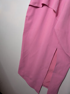 Ginger & Smart Peplum Midi Dress Pink Size 8 - Image 3