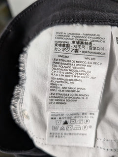 Levi's 311 Shaping Skinny Jeans Black Women's Size 32 - Image 11