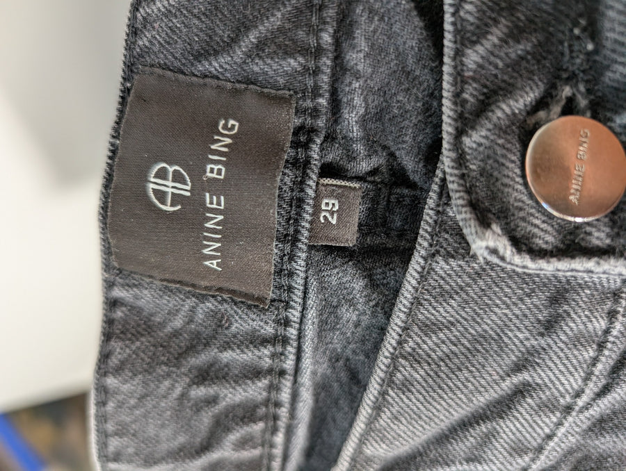 ANINE BING Tyler Jeans Washed Black Size 29 - Image 6