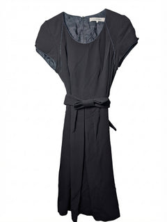 Gerard Darel Short Sleeve Belted Dress Black Size 42 - Image 1