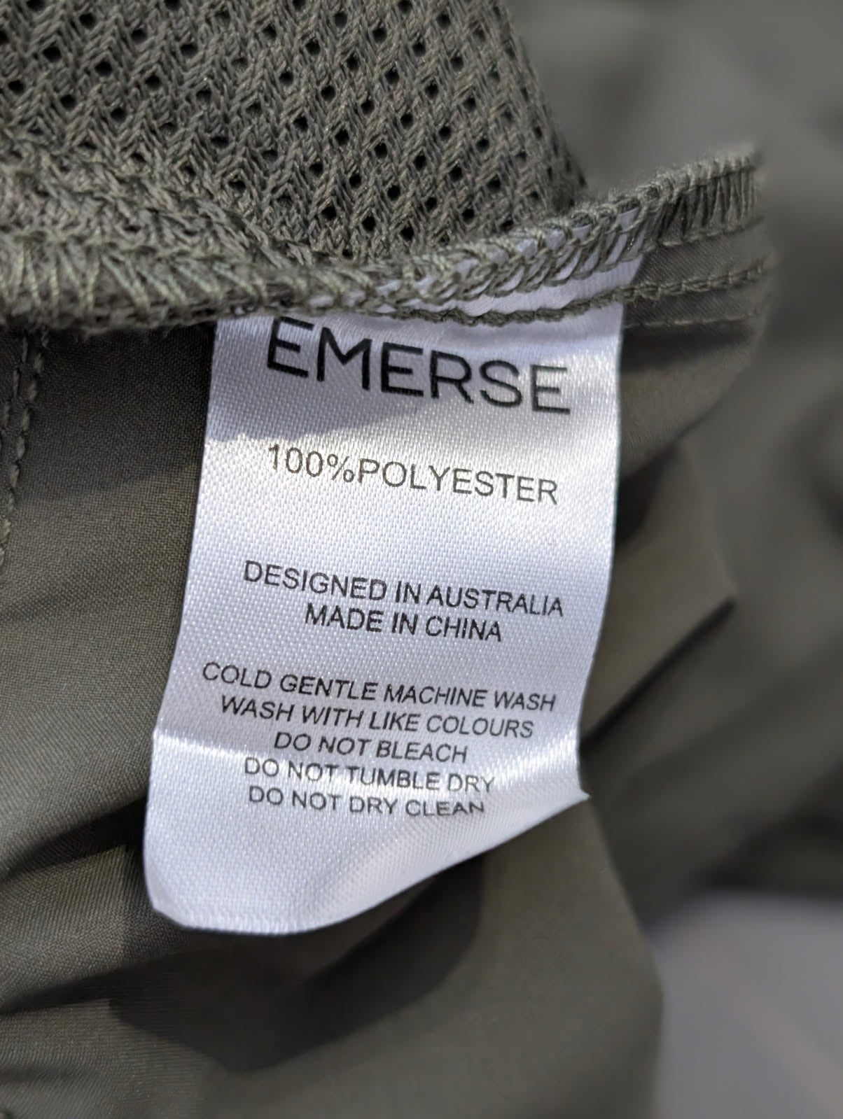 Emerse Performance Training Shorts - Olive Green Men's Size Small - Image 6