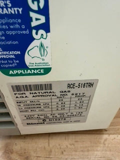 Rinnai Convector Gas Heater RCE-516TRH Natural Gas - Image 6
