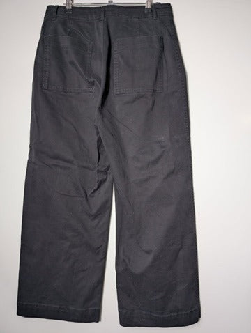 Assembly Label Wide-Leg Cropped Trousers Black Women's Size 12 - Image 6