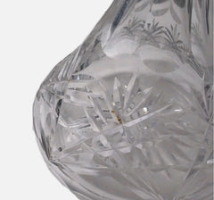Vintage Cut Crystal Glass Decanter - Hobstar & Pinwheel Pattern - Image 6