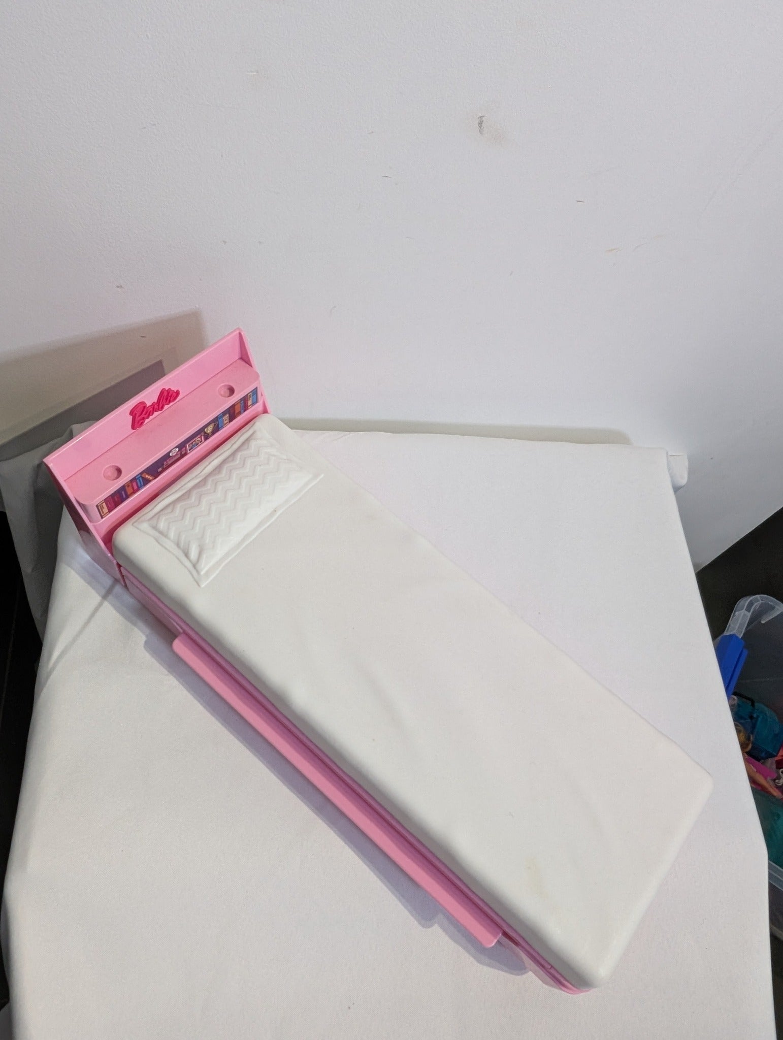 Barbie Doll Bed With Pull-Out Trundle Pink and White - Image 2