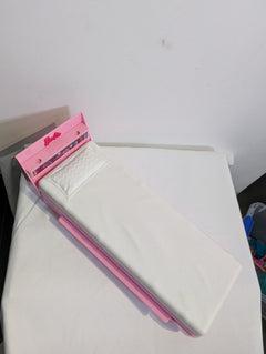 Barbie Doll Bed With Pull-Out Trundle Pink and White - Image 2