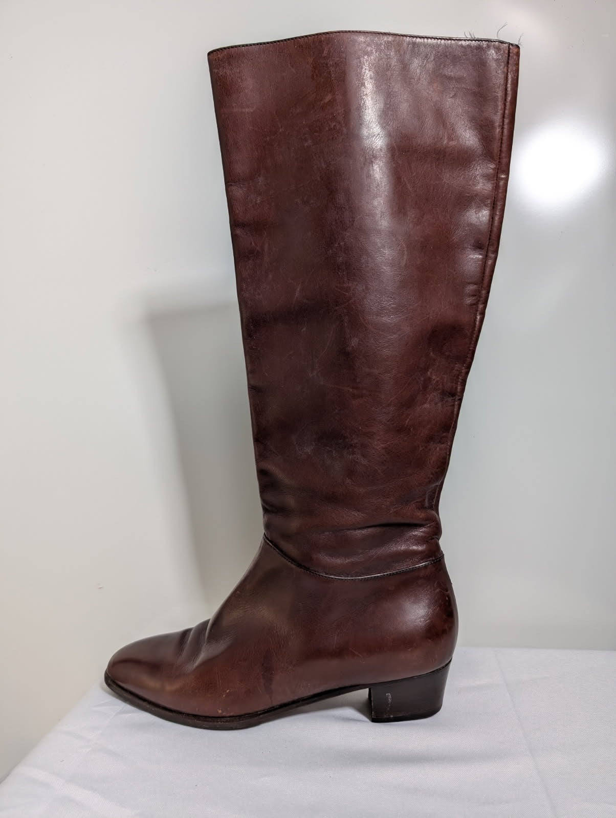Bally Italian Leather Knee High Boots Brown Size 9M - Image 1