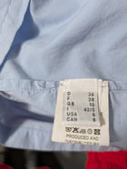 Ottod'Ame Off-The-Shoulder Poplin Blouse Light Blue IT 42 - Image 6