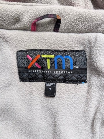 XTM Performance Infant Snow Jacket - Size 1 Pink Plaid - Image 6