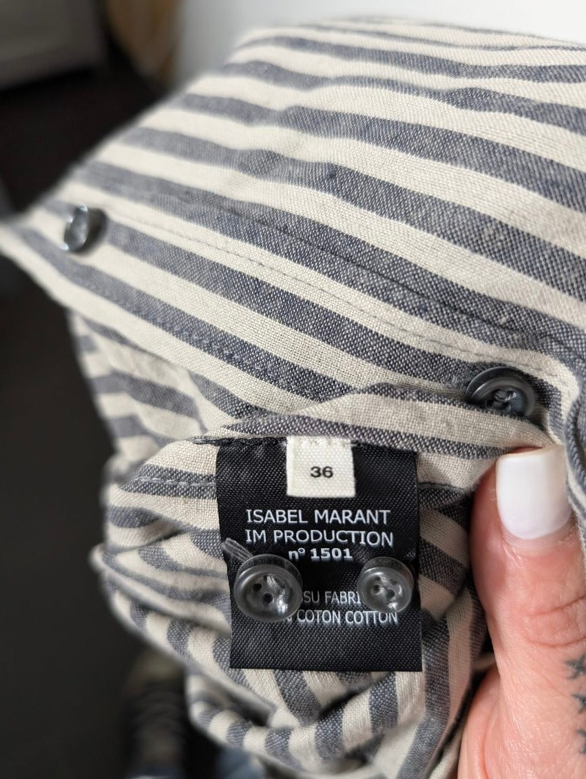 Isabel Marant Étoile Striped Button-Down Shirt - Size 36 - Image 7