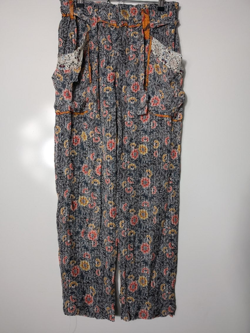 Isabel Marant Floral Silk Paperbag Waist Pants - Size 38 - Image 6