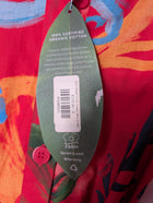 Farm Rio Tropical Fruit Print Mini Shirt Dress Red Size S - Image 6