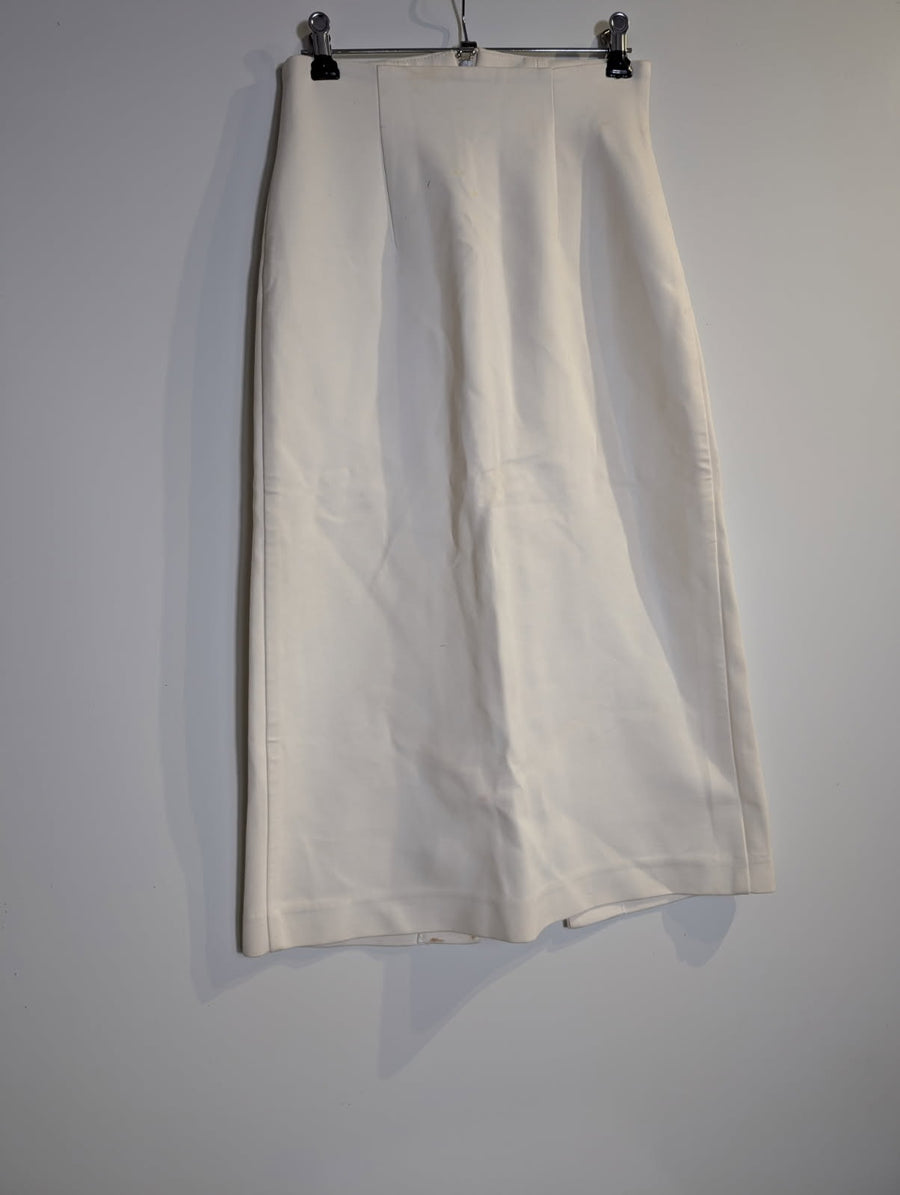 Nicholas High-Waisted Midi Skirt White AU 6 - Image 1