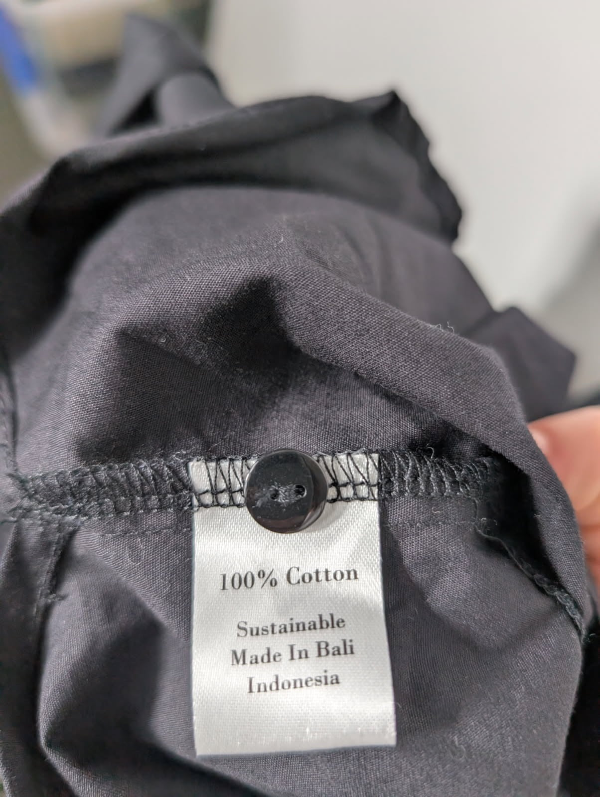 Avaalia The Label Cropped Button-Down Shirt Black Size S - Image 6