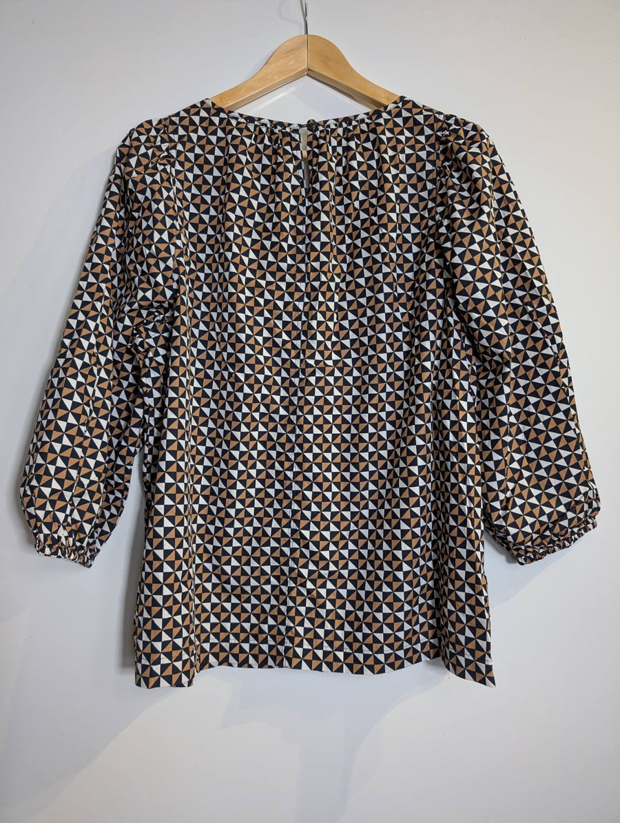 Commonry Geometric Print Blouse Women's Size 12 - Image 6