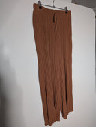 Elka Collective Ribbed Knit Trousers Brown Women's AU 10 - Image 6