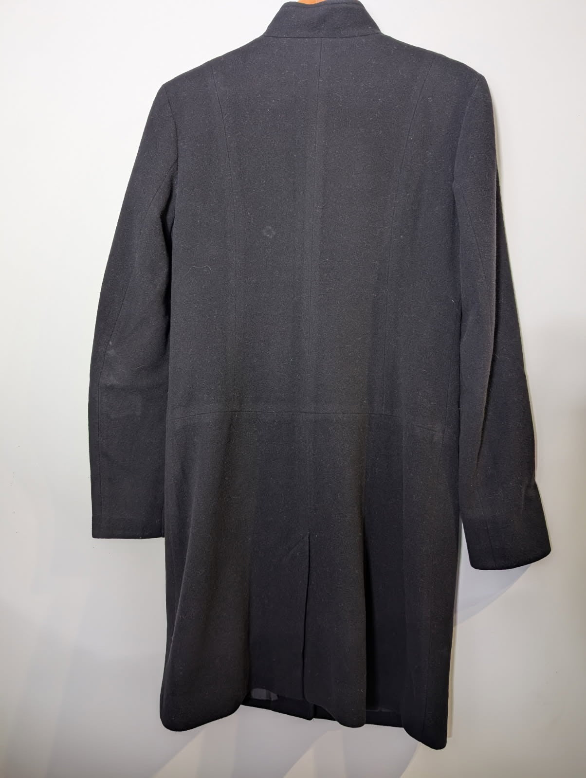 Saba Melbourne Wool Cashmere Blend Stand Collar Coat - Black Size 10 - Image 6