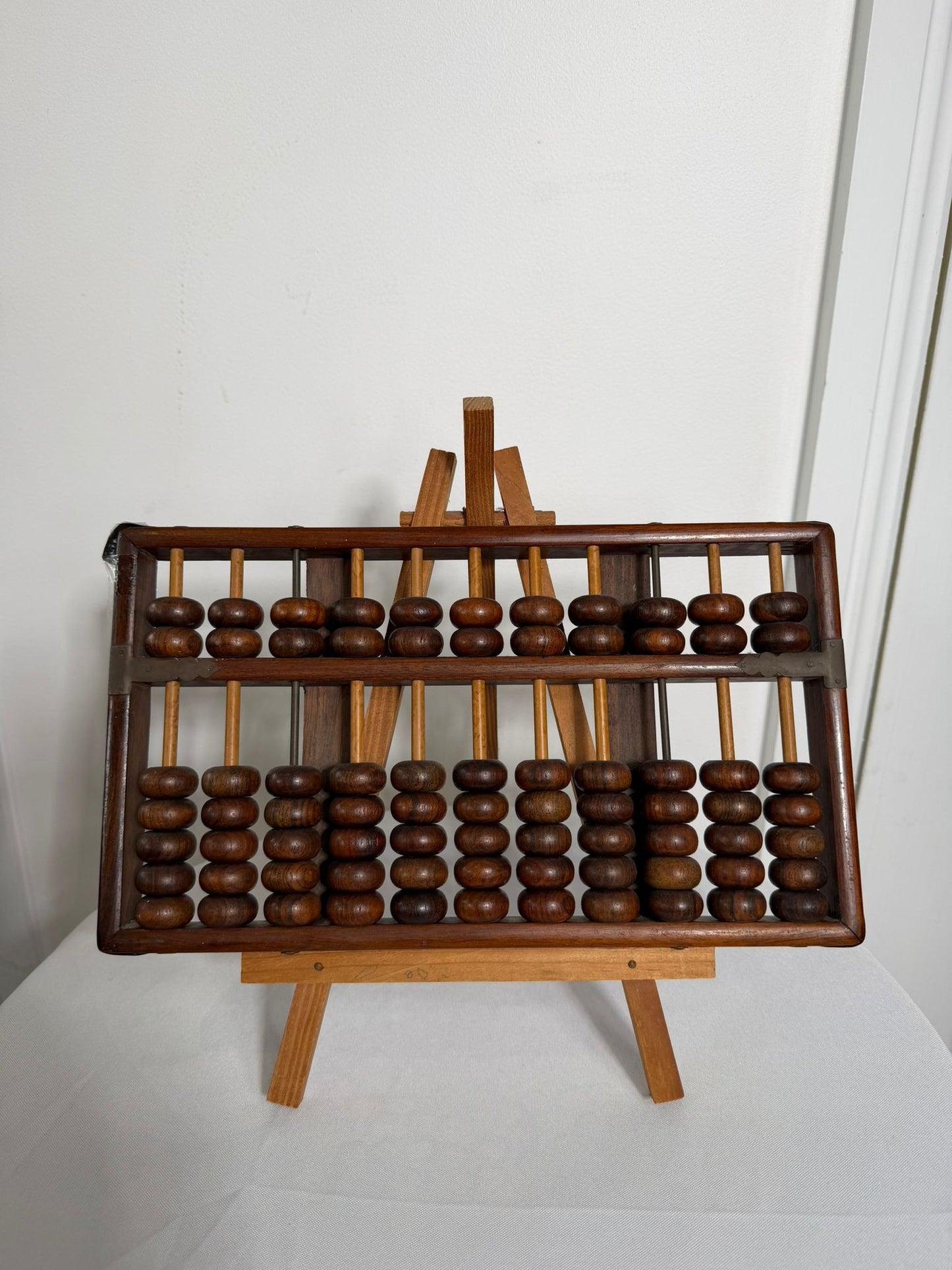 Vintage Wooden Abacus Counting Frame Calculator - Image 6