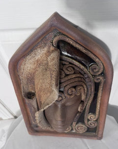Australia Wall Plaque Woman's Face Sculpture Mid-Century Modern - Image 6